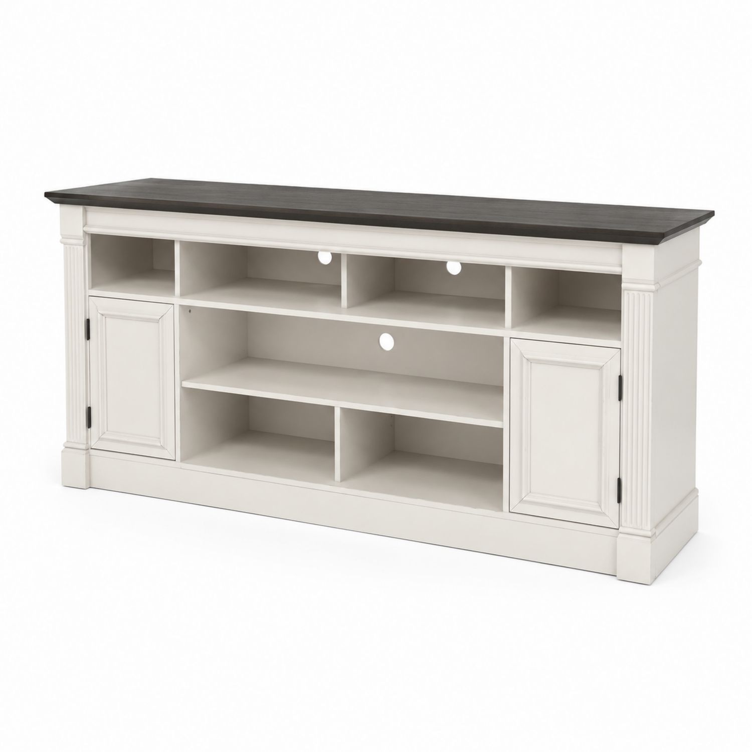 Meuble TV en bois MDF et chêne 152 cm-Xelvoriant