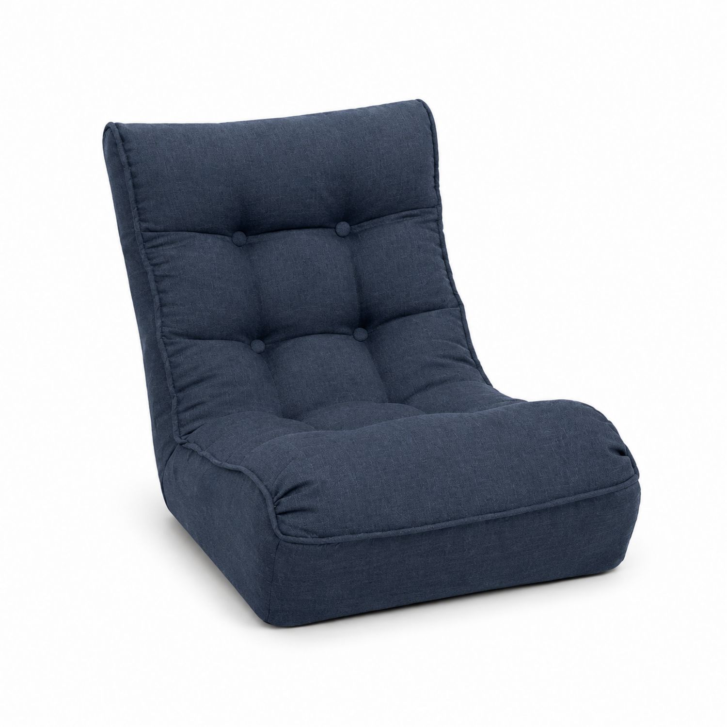 Chaise de salon sans accoudoirs en tissu Bleu Marine-Xelvoriant