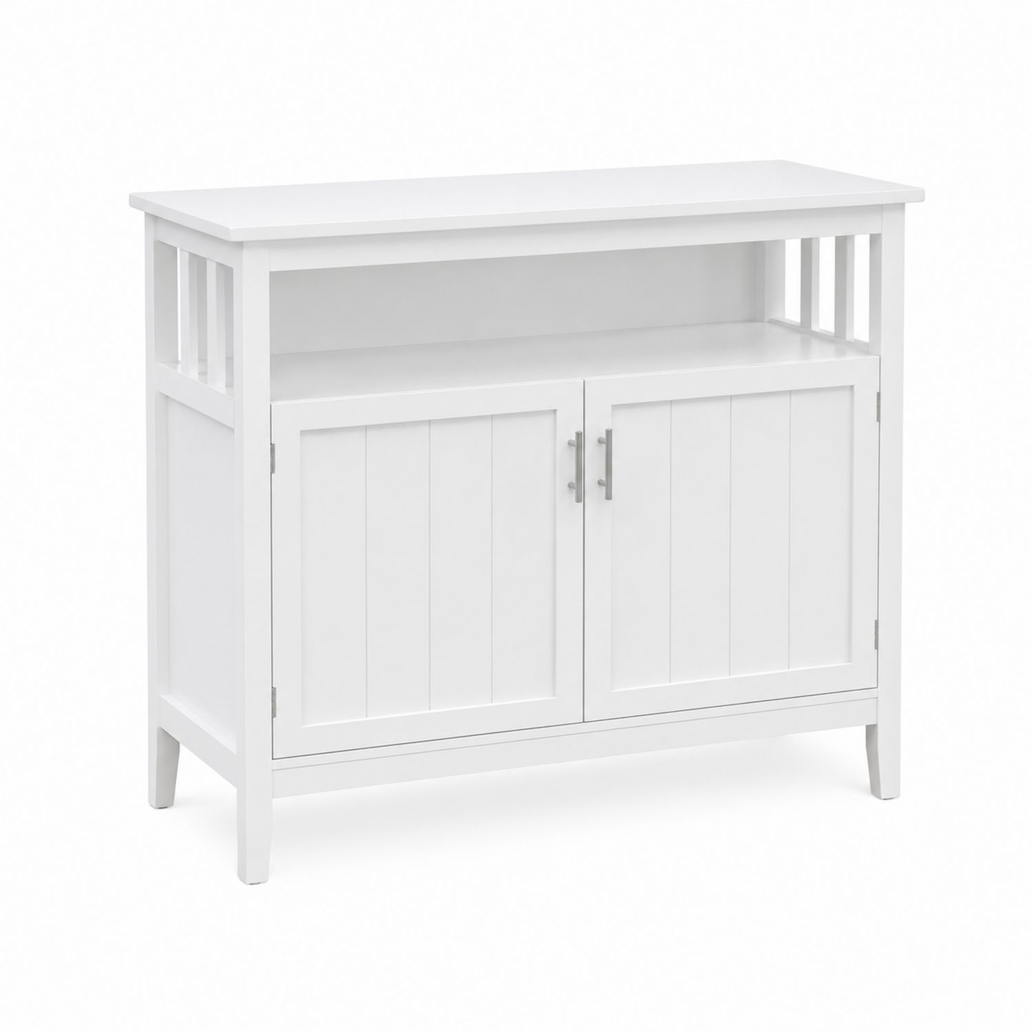 Buffet en bois 2 portes Blanc-Xelvoriant