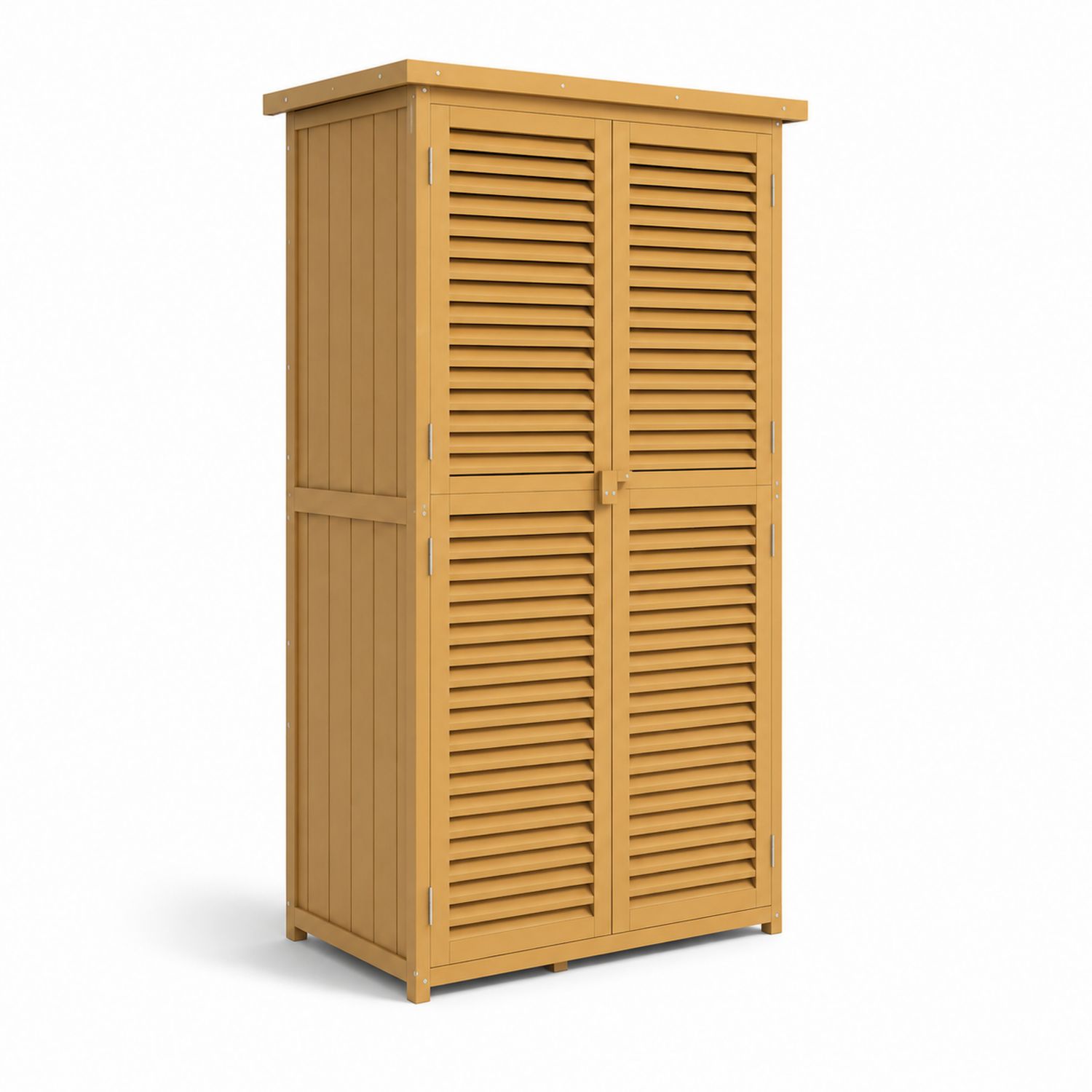 Armoire de rangement en bois de pin jaune 80x40x175 cm-Xelvoriant