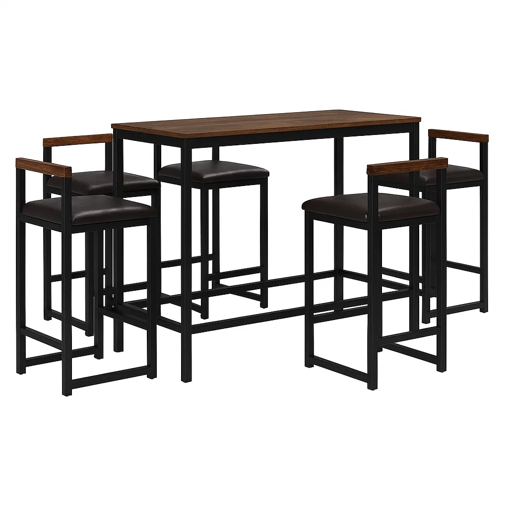 Esszimmermöbel,Bartisch-Set mit Stühlen-nestavorae