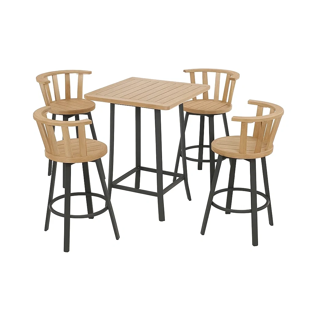 Esszimmermöbel,Bartisch-Set mit Stühlen-nestavorae