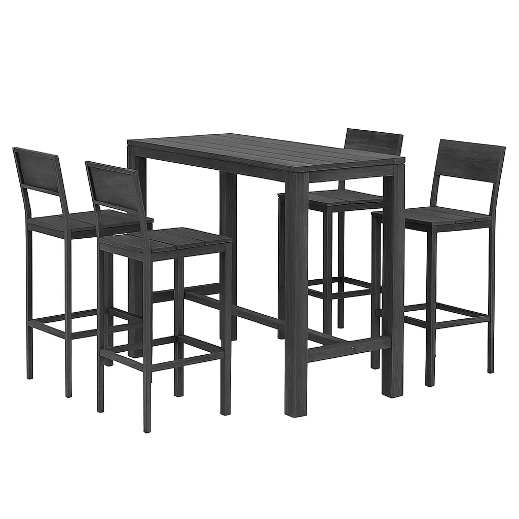 Esszimmermöbel,Bartisch-Set mit Stühlen-nestavorae