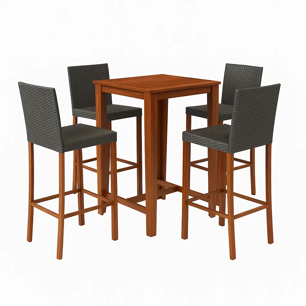 Esszimmermöbel,Bartisch-Set mit Stühlen-nestavorae