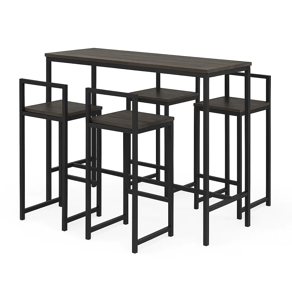 Esszimmermöbel,Bartisch-Set mit Stühlen-nestavorae