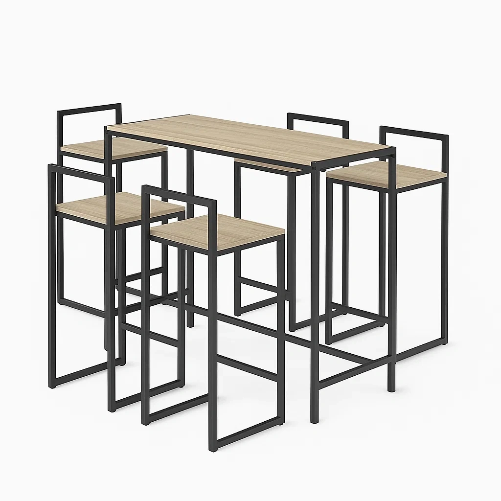 Esszimmermöbel,Bartisch-Set mit Stühlen-nestavorae