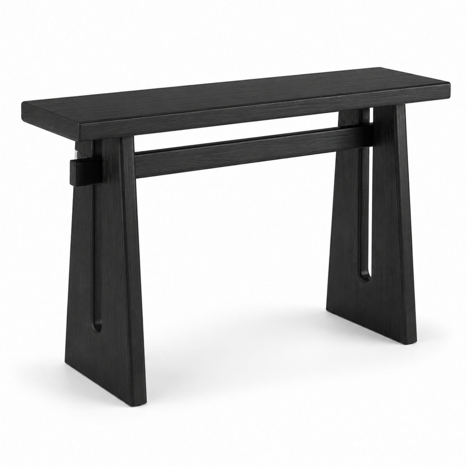 Table console en bois noir