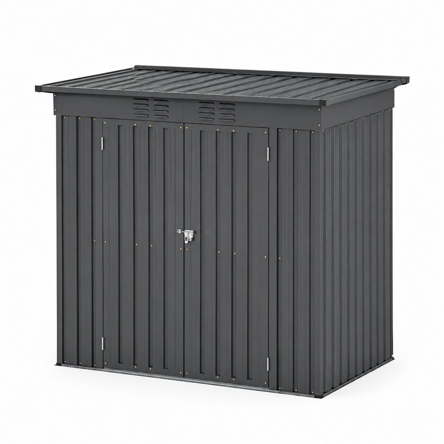 Abri de Jardin en Métal Gris 213x130x173 cm