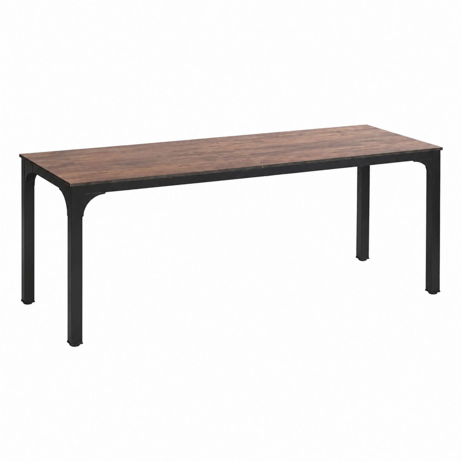 Table à manger rectangulaire en bois MDF et métal