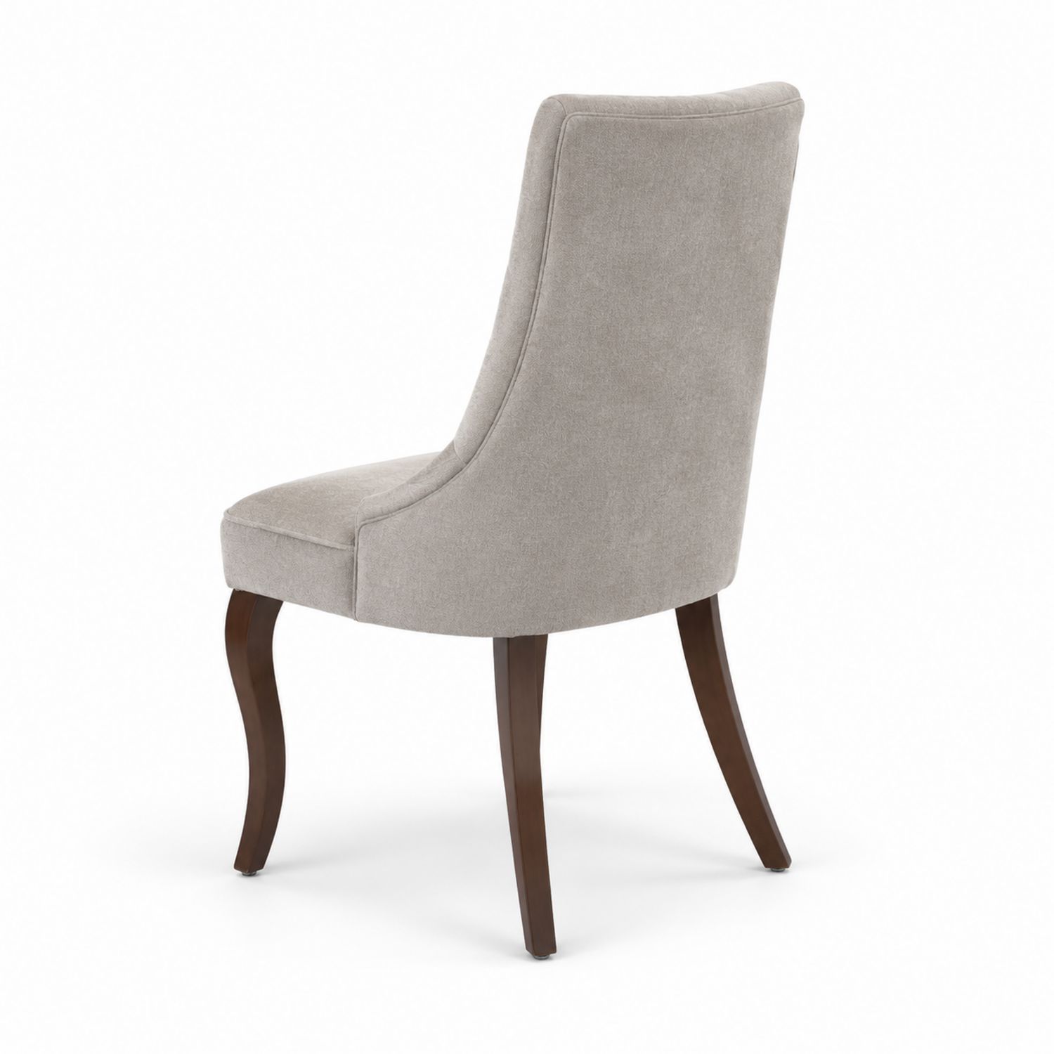 Chaise en tissu Beige avec pieds en bois