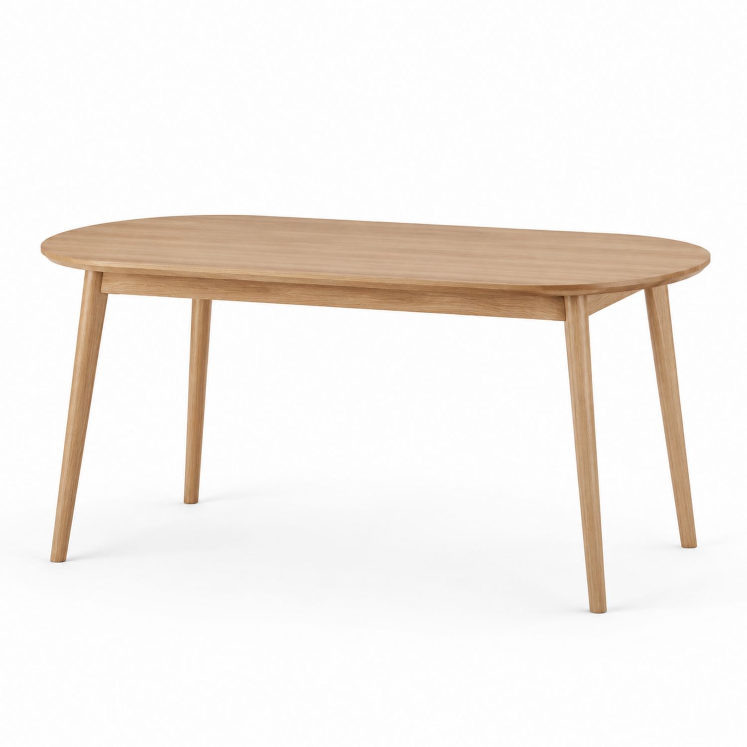 Mesa de comedor de roble macizo 150x90x75 cm-Omnilevar