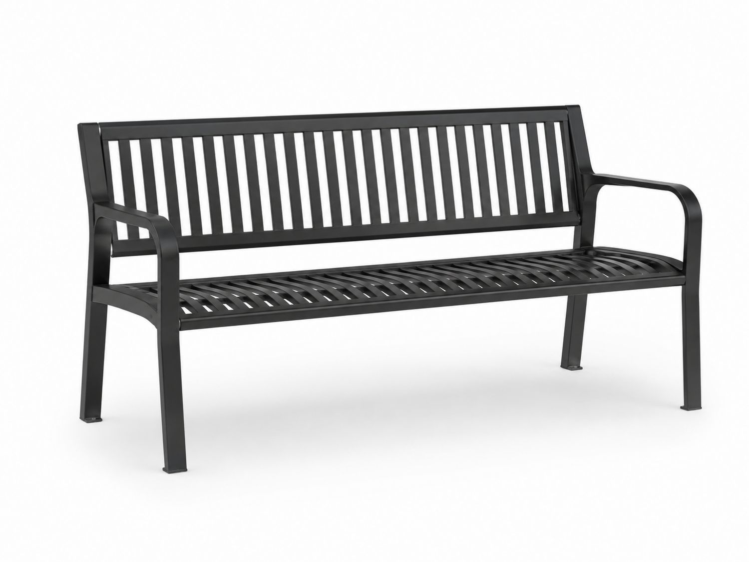 Banco de metal negro 150 cm-Omnilevar
