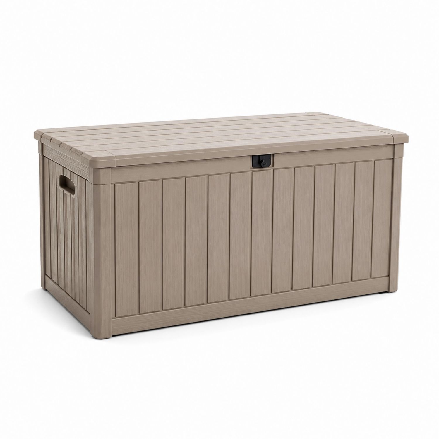 Cofre de Almacenamiento para Patio de Resina 120x60x55 cm Beige-Omnilevar