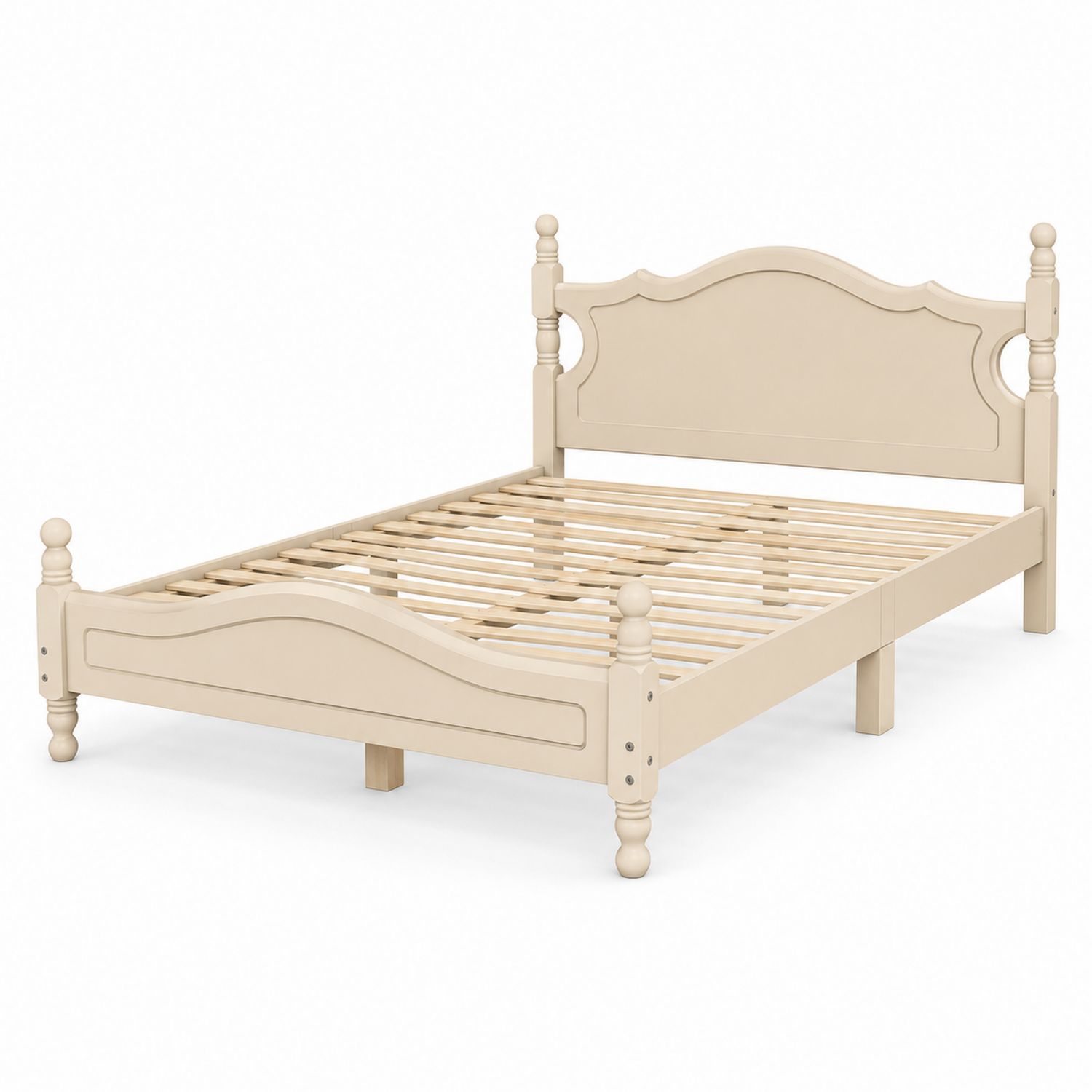 Cadre de lit en bois Beige 200x160 cm
