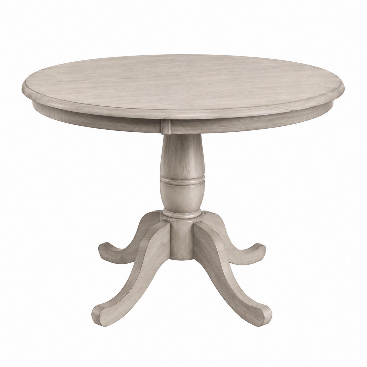 Table ronde en bois d'acacia gris