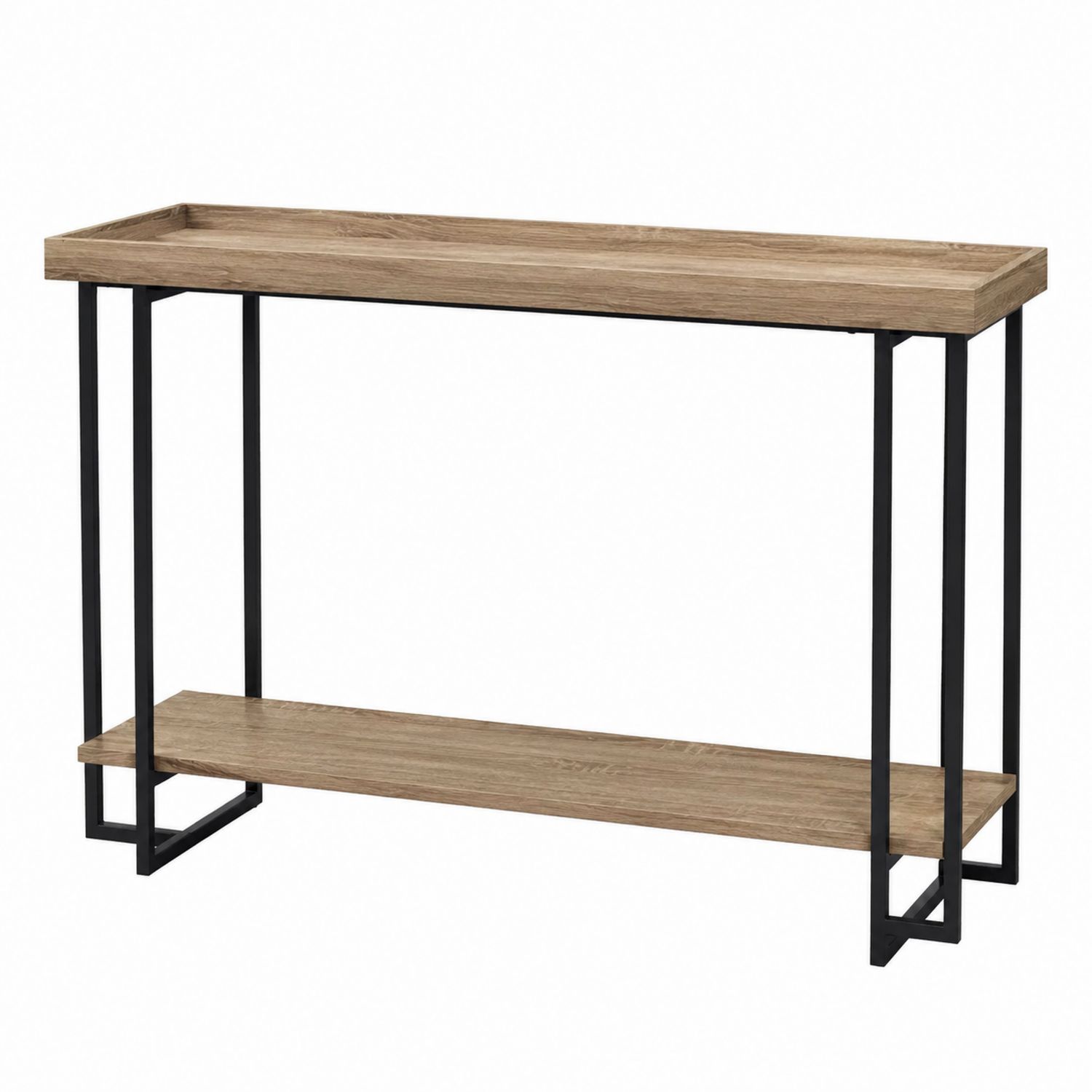 Console en bois et métal noir 120cm