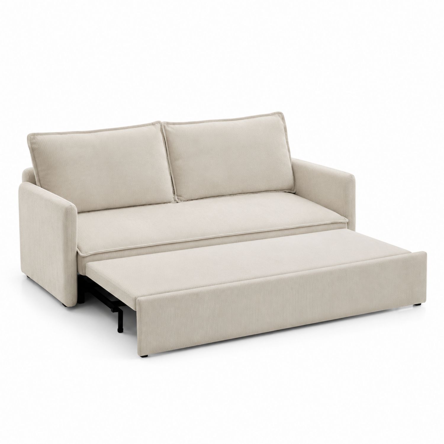 Canapé-lit convertible en tissu Beige