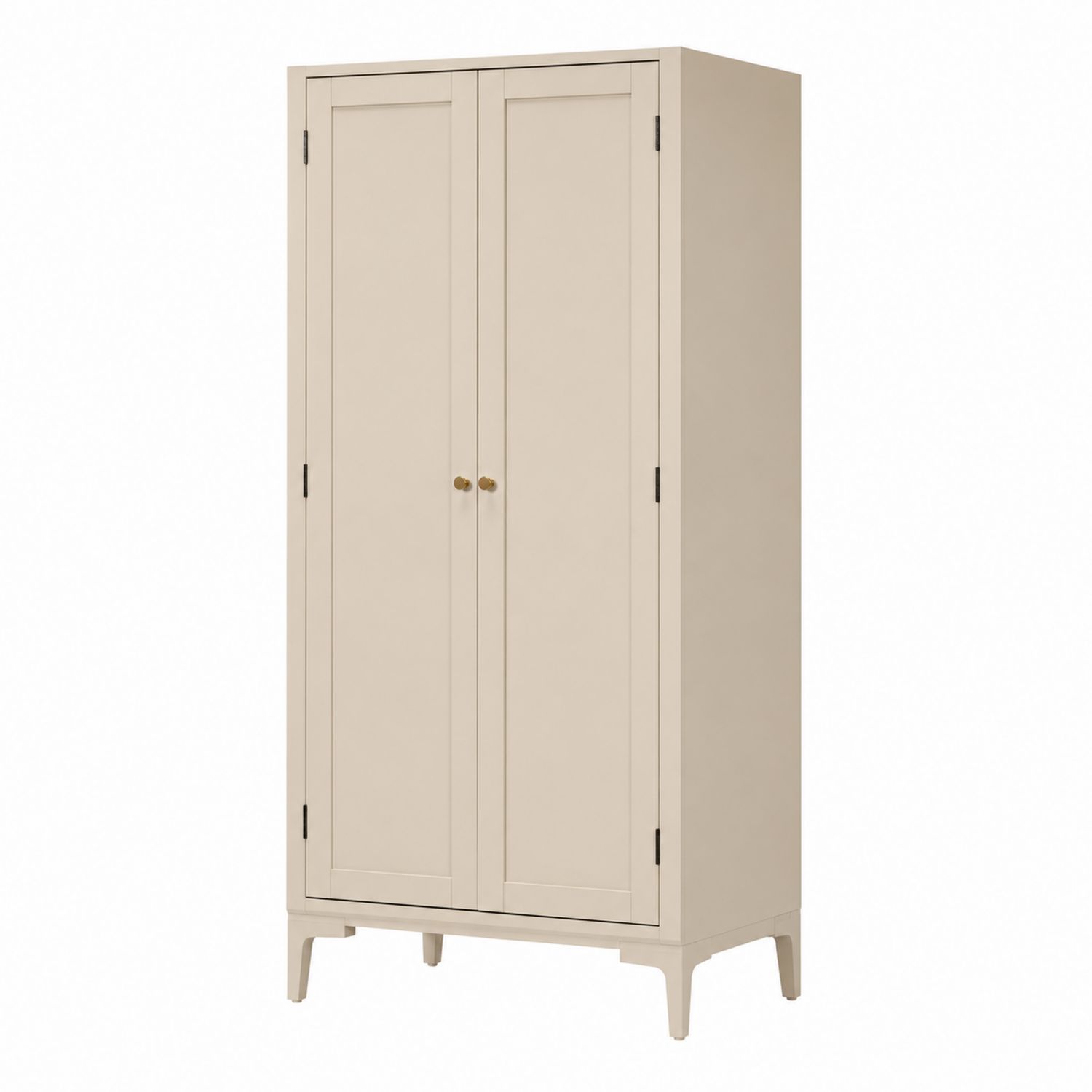Armoire 2 portes en MDF Beige