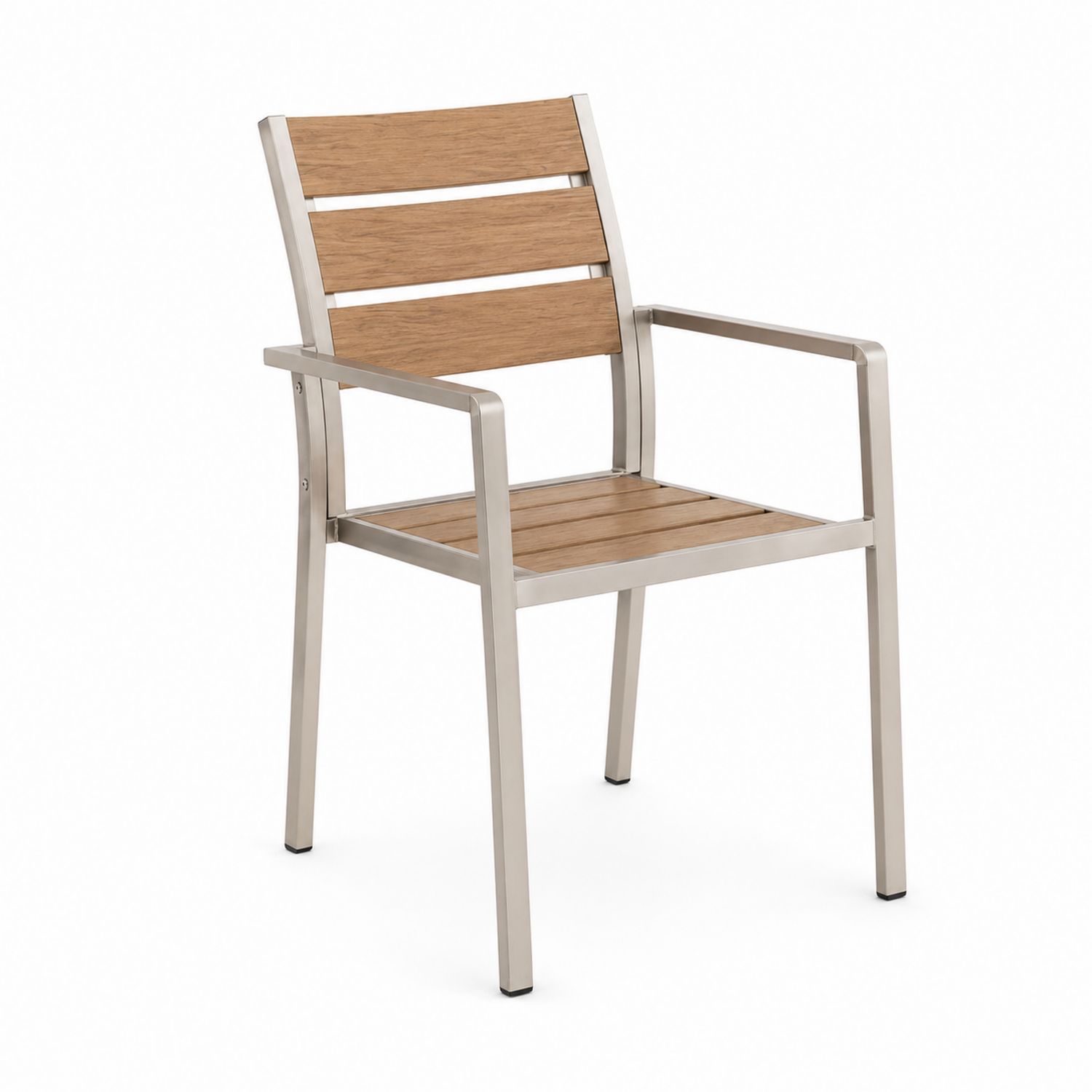 Chaise en métal et bois pour extérieur