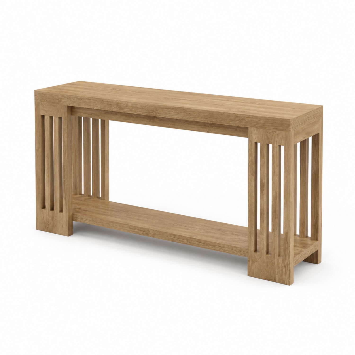 Table console en chêne massif