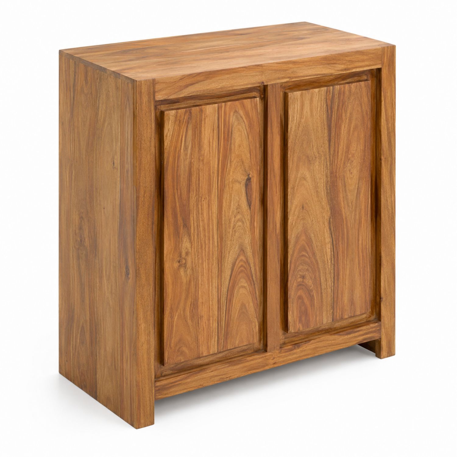 Buffet en teck avec portes doubles 80x35x90 cm