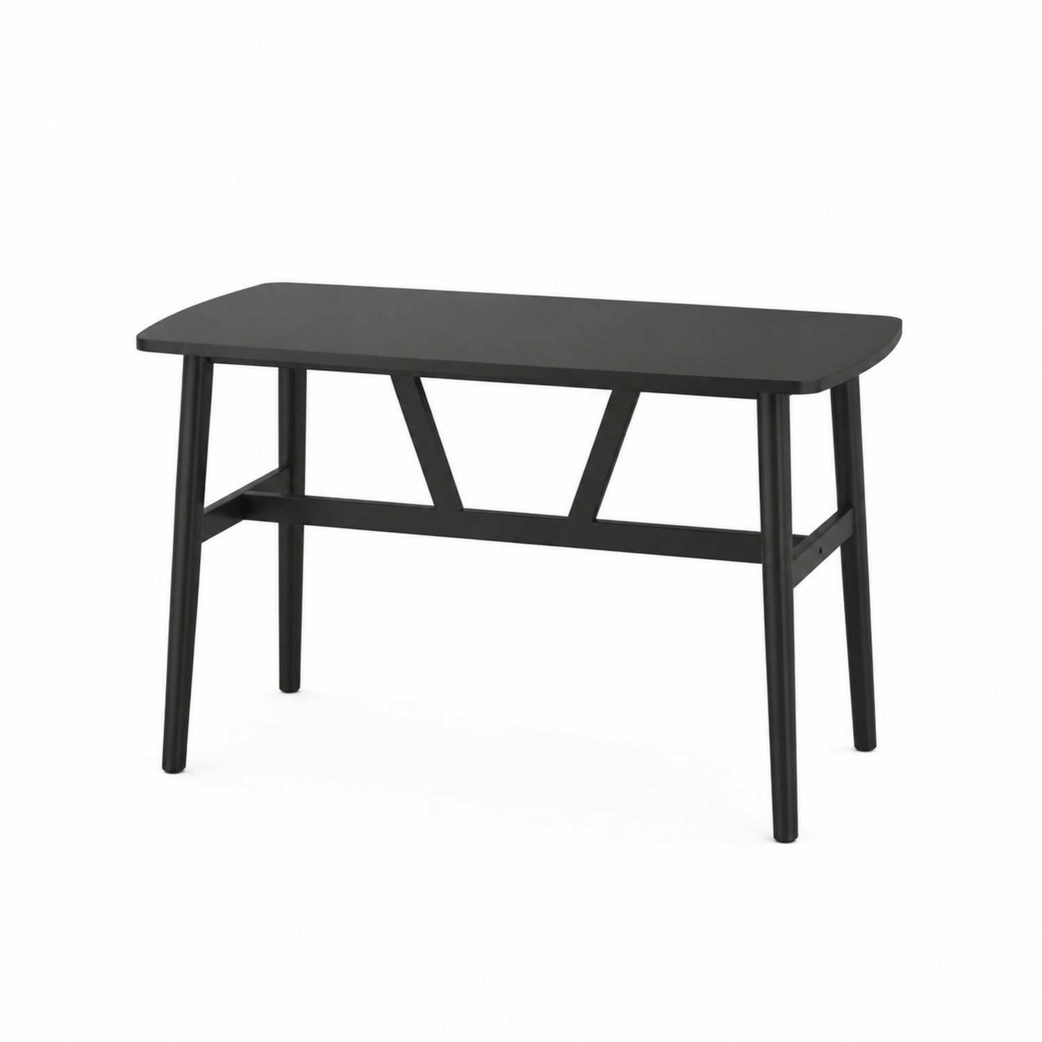 Bureau en Bois Noir 120x60x75 cm