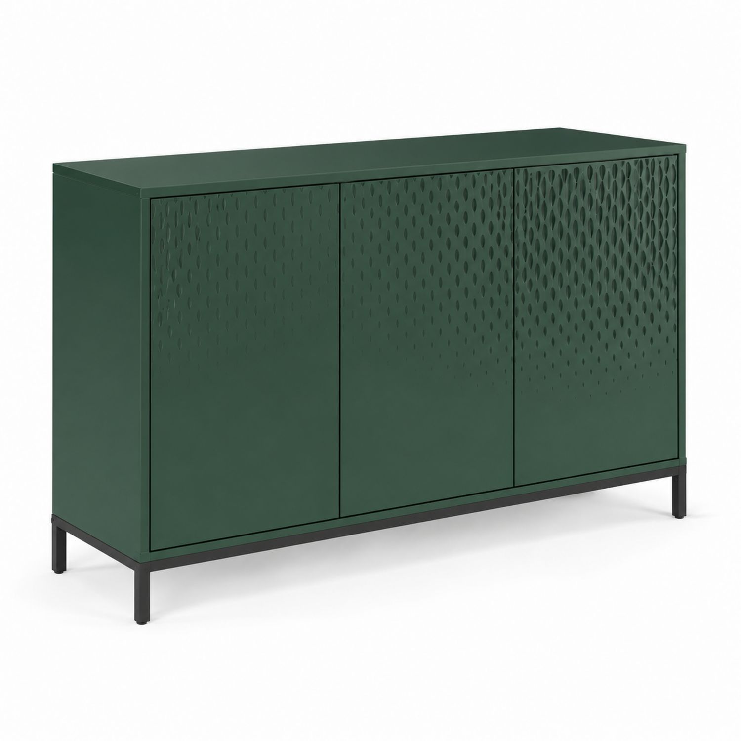 Buffet en métal avec portes battantes Vert-Xeltrivare