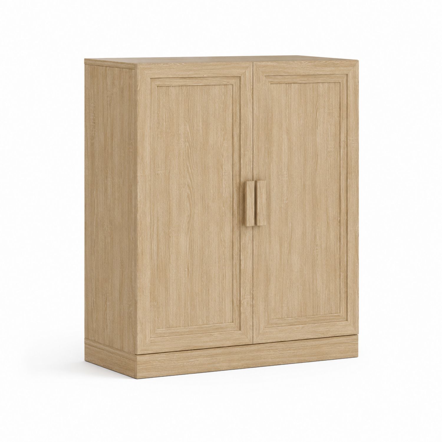 Armoire en Bois MDF Chêne Clair 90x40x110 cm-Xeltrivare