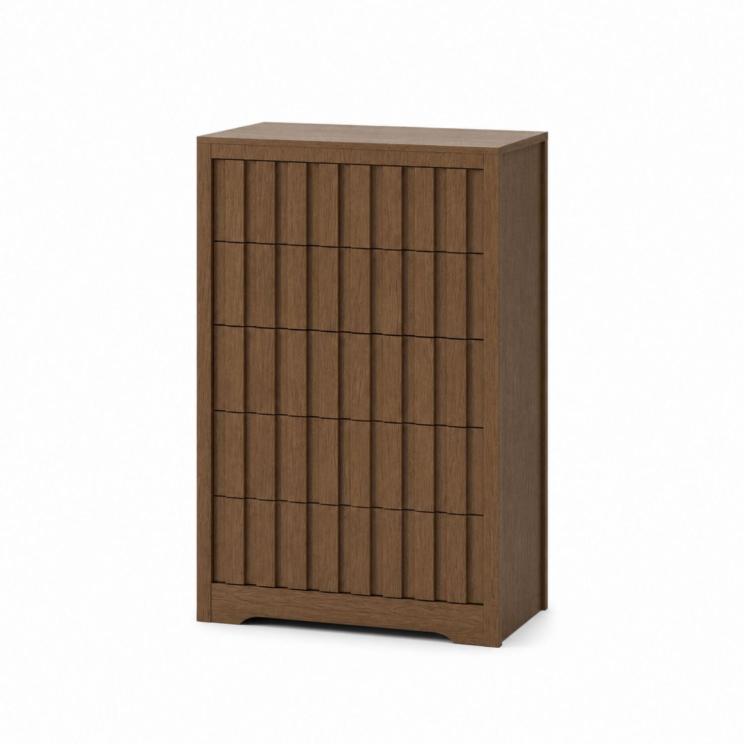 Commode en bois 5 tiroirs Marron-Xeltrivare
