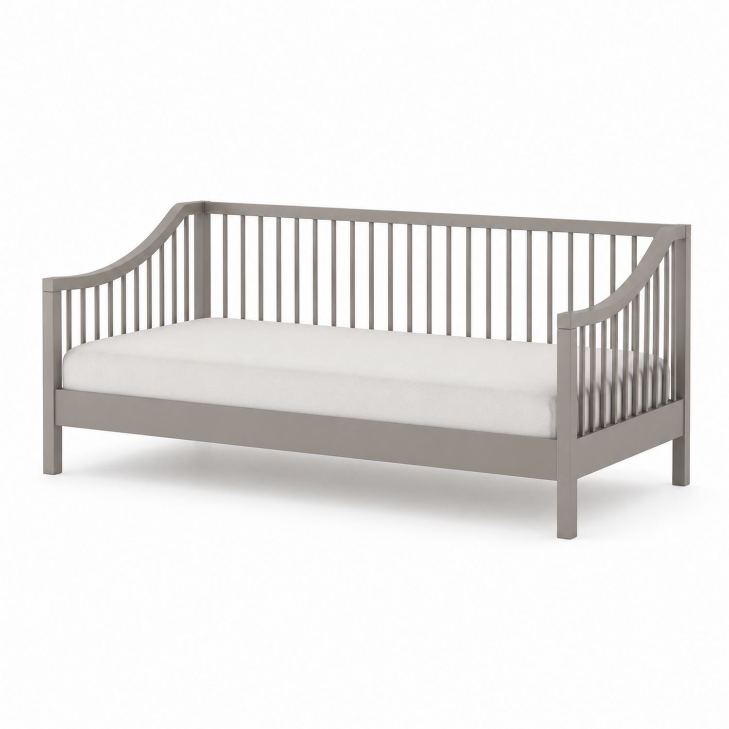 Lit banquette en bois gris avec matelas-Xeltrivare
