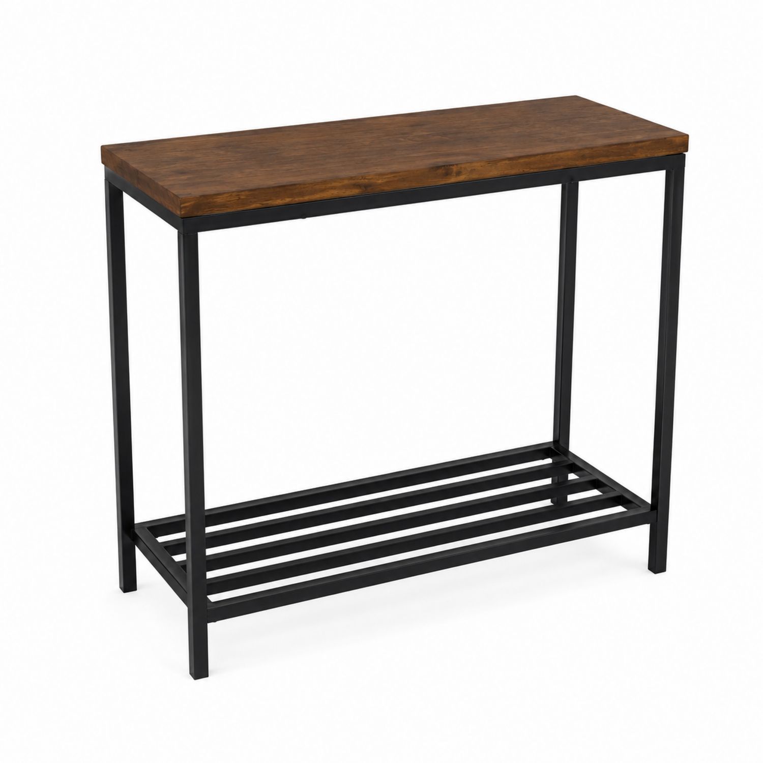 Console en Bois et Métal Noir 110 cm-Xeltrivare