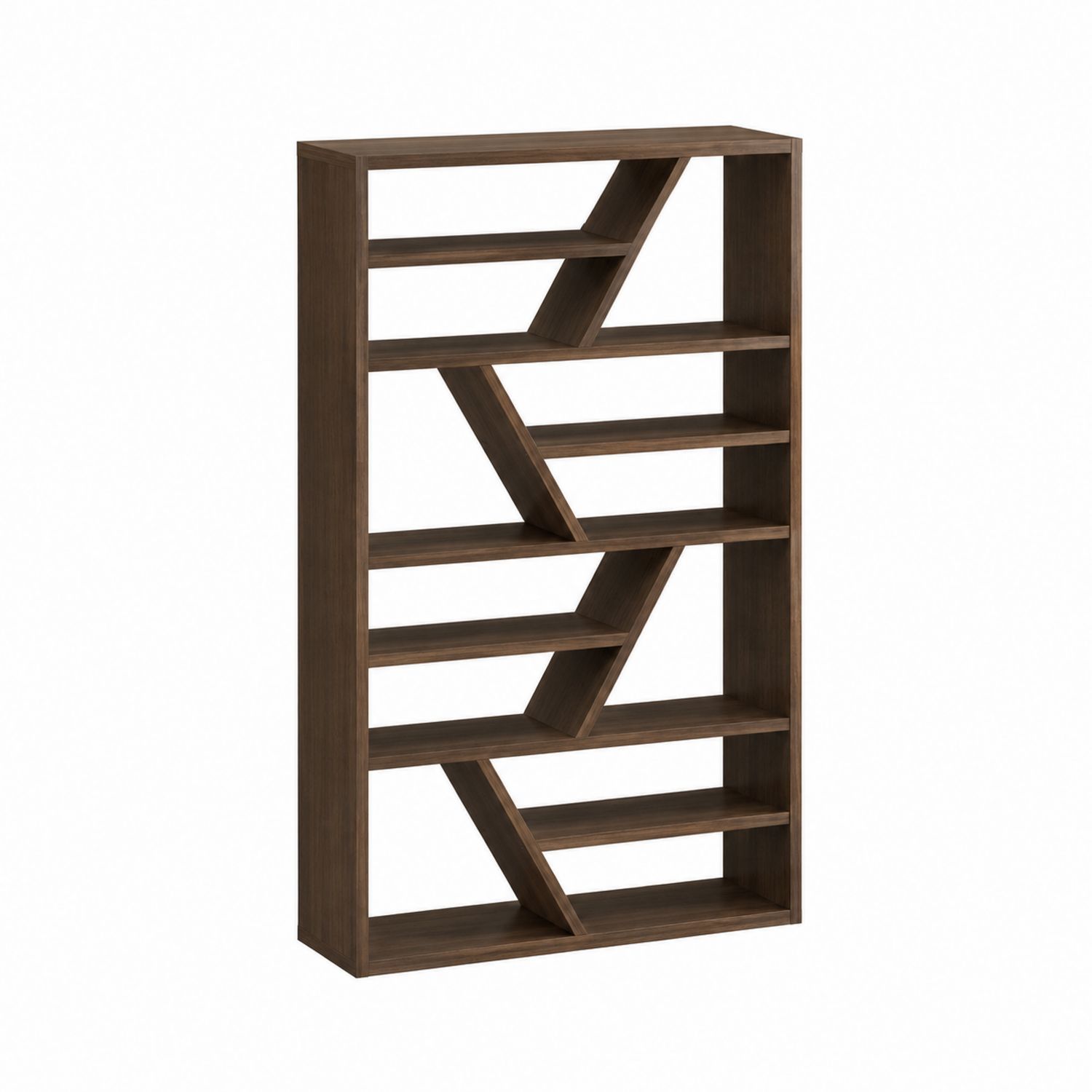 Étagère en bois brun avec motif 180x90x30 cm-Xeltrivare