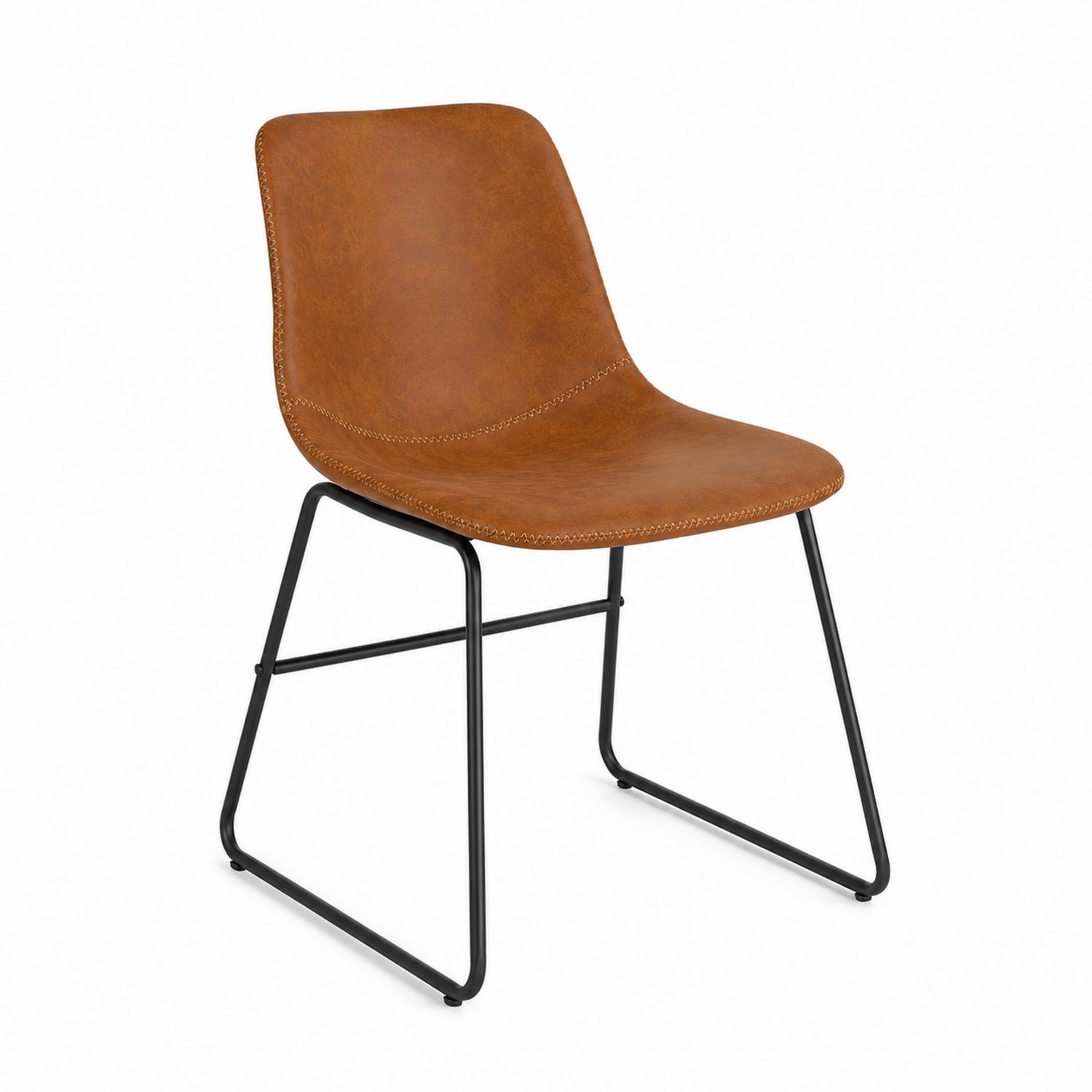 Chaise en Cuir Synthétique avec Structure Métallique-Xeltrivare