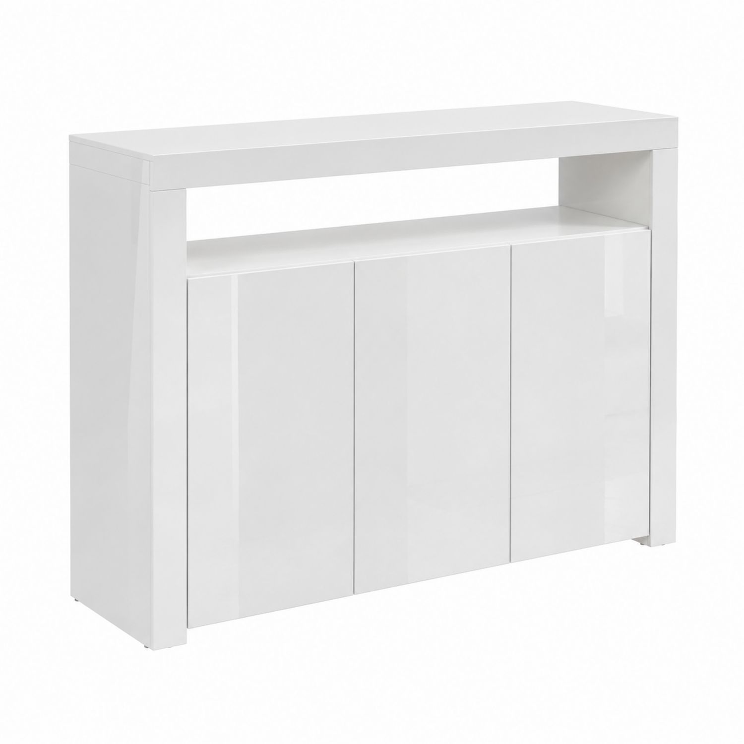 Buffet en Bois Blanc avec 4 Portes-Xeltrivare