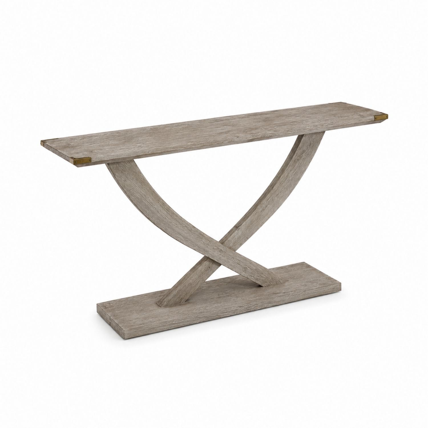 Console en bois chêne gris 120x30x80 cm-Xeltrivare