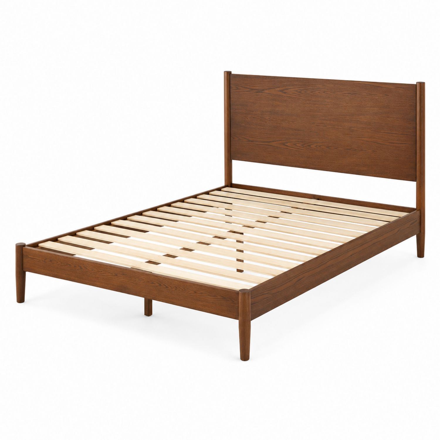Lit double en bois de noyer 200x160 cm-Xeltrivare