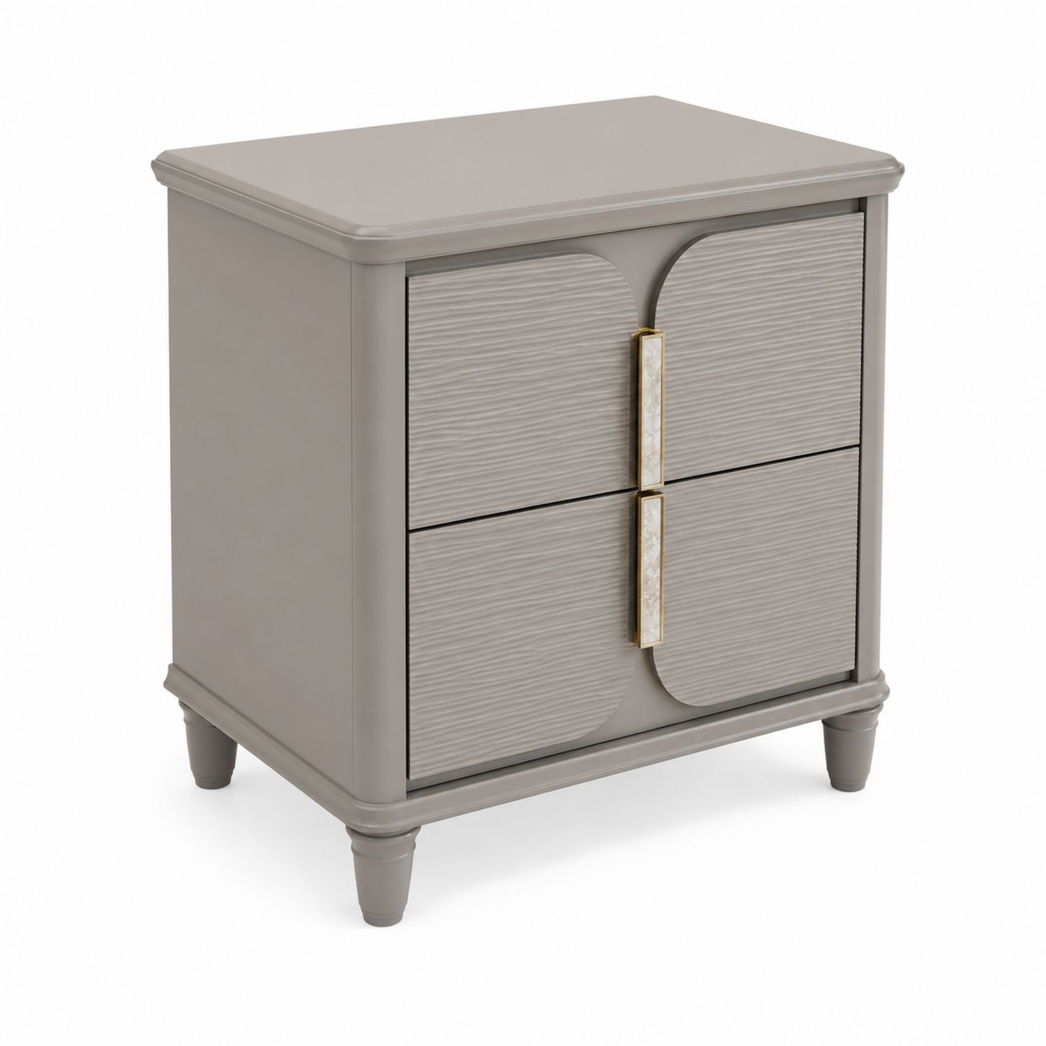 Table de chevet en bois composite Gris 60x40x45 cm-Xeltrivare