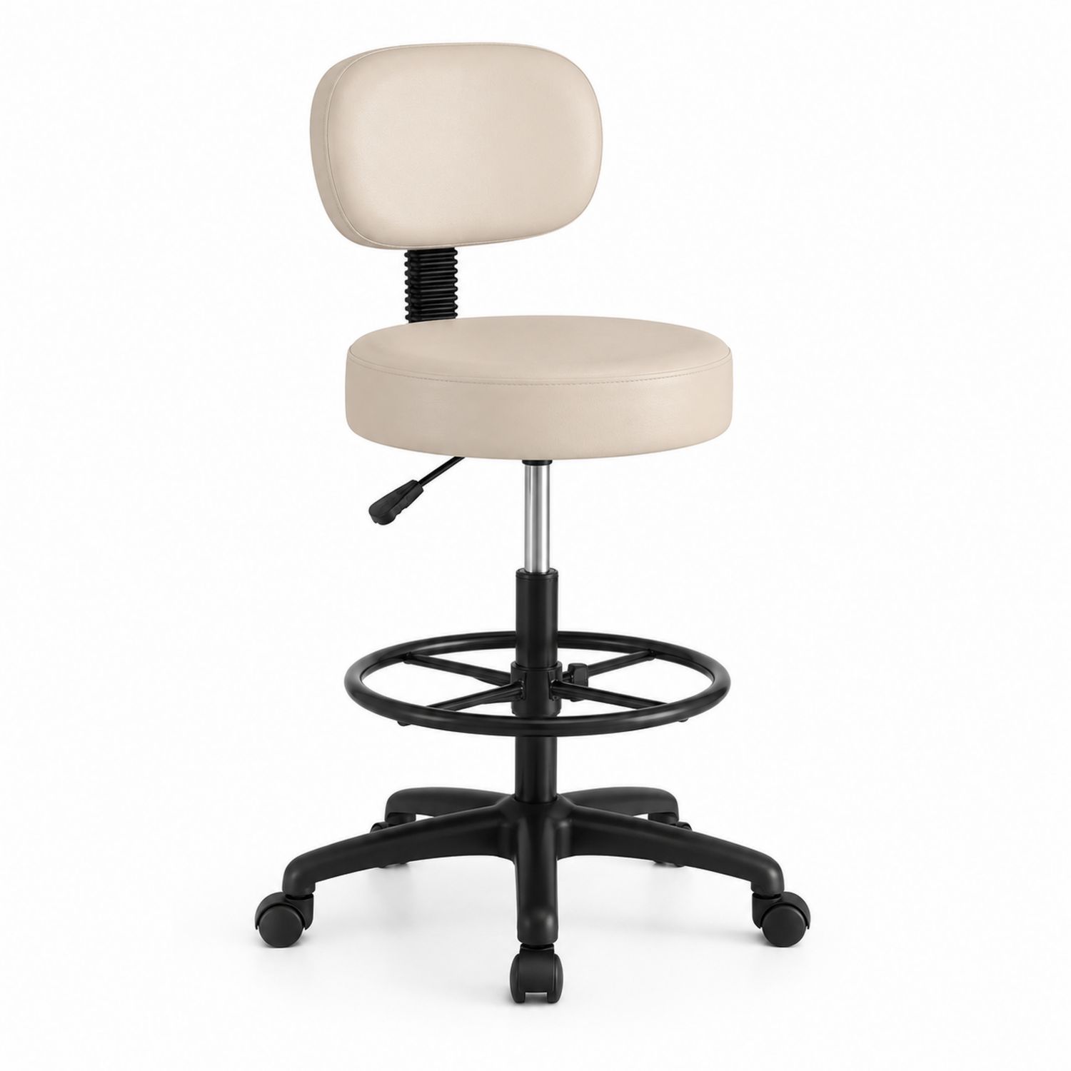 Chaise de bureau en cuir synthétique réglable avec roulettes-Xeltrivare