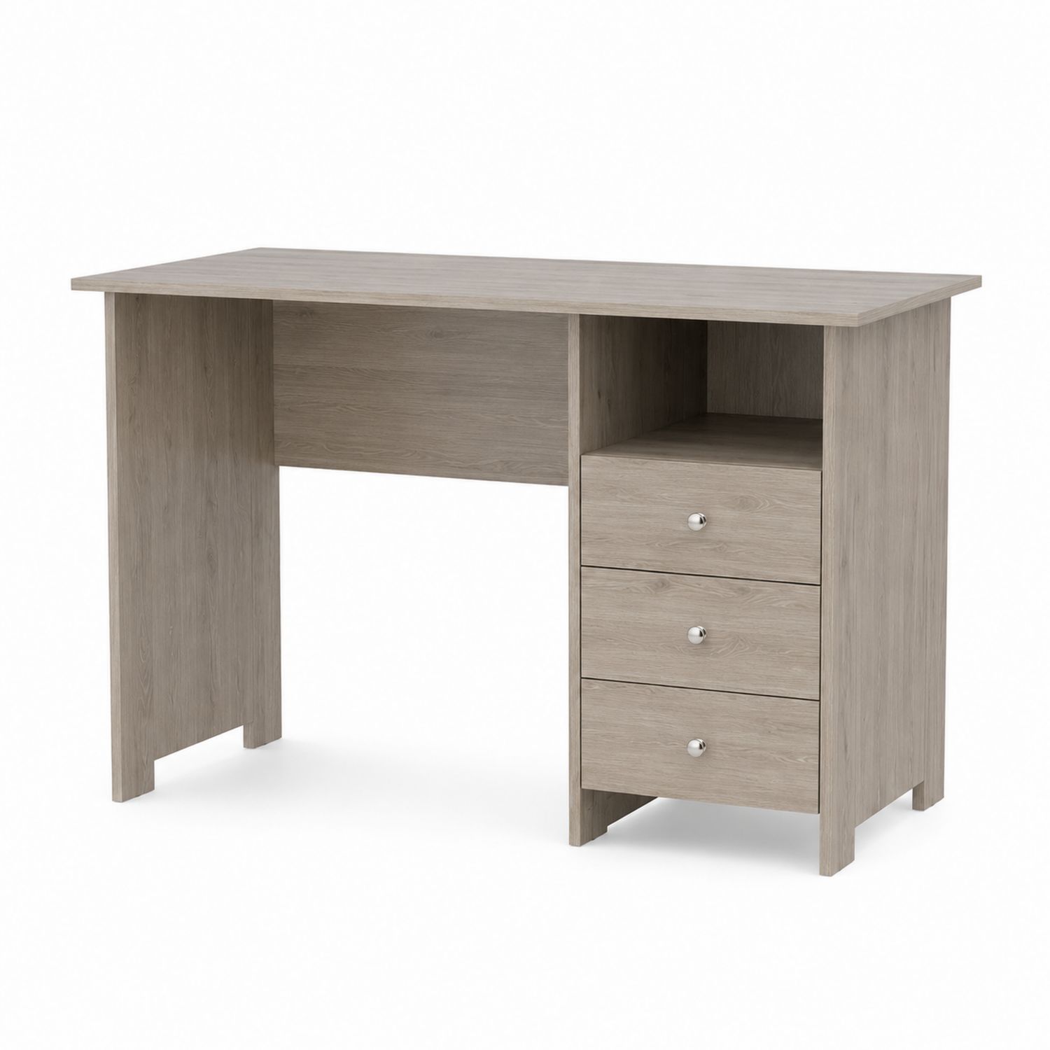 Schreibtisch 120x50x75 cm Holz Eiche Hell