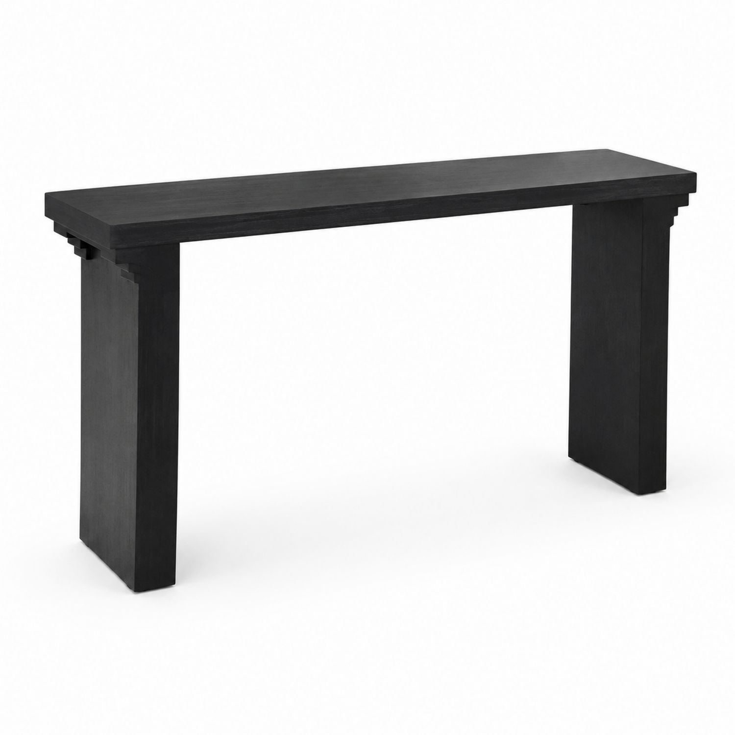 Konsolentisch Rechteckig 120x30x75 cm Holz Schwarz