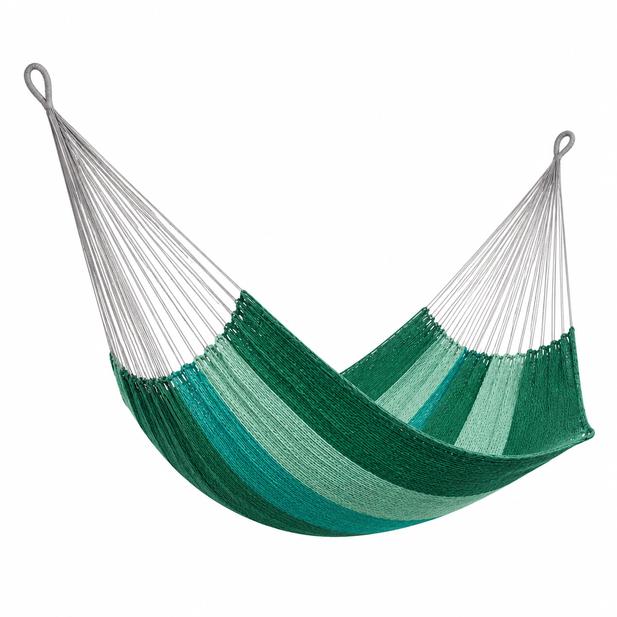 Hängematte Polyethylen-Mischgewebe Grün/Türkis 200x150 cm-frandelia