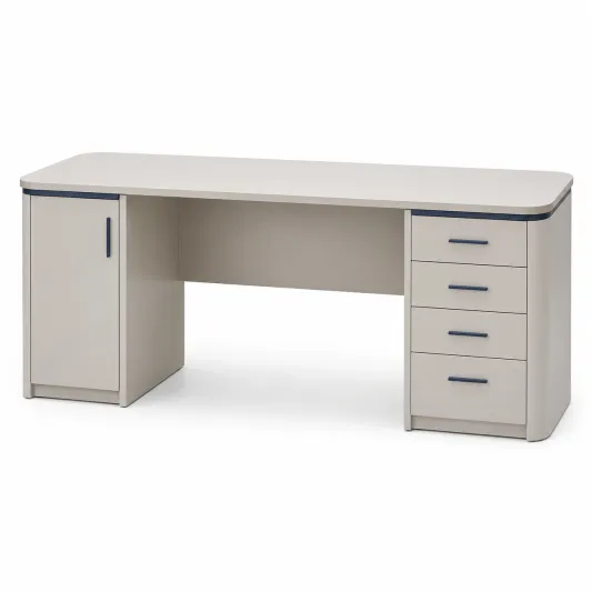 Schreibtisch Rechteckig Holz 150x60x75 cm Beige-orqelvian