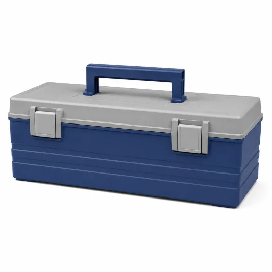 Kunststoff-Werkzeugkasten Blau/Grau 40x20x15 cm-decozira