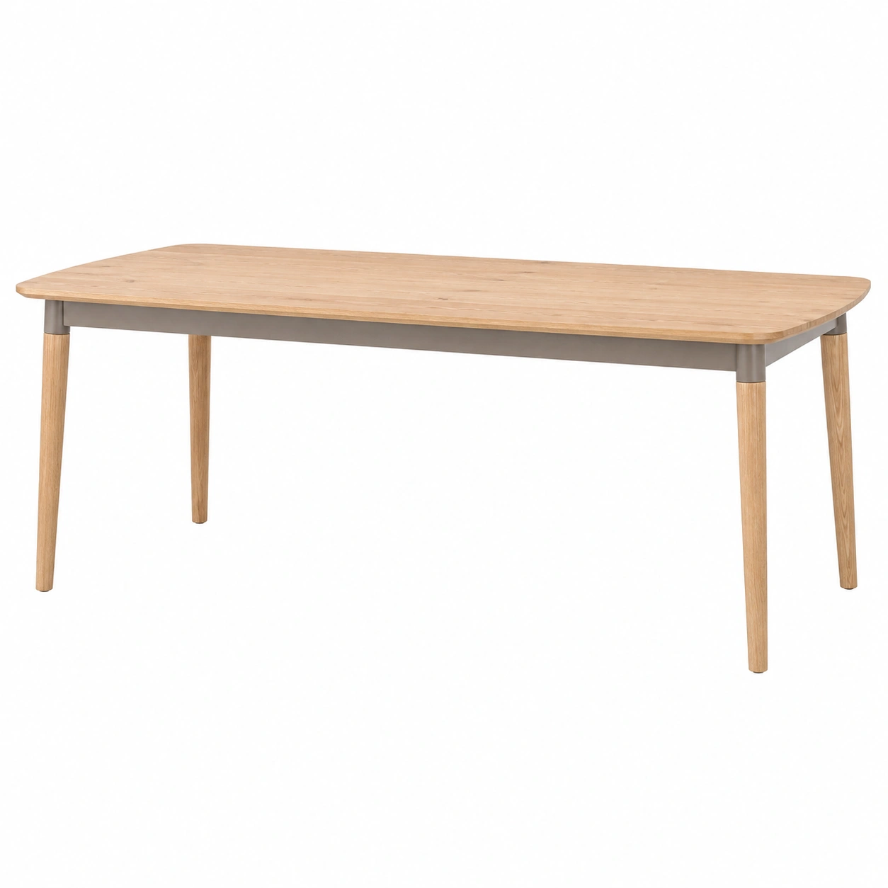 Rechteckiger Esstisch aus Eichenholz 180x90x75 cm-furnovria