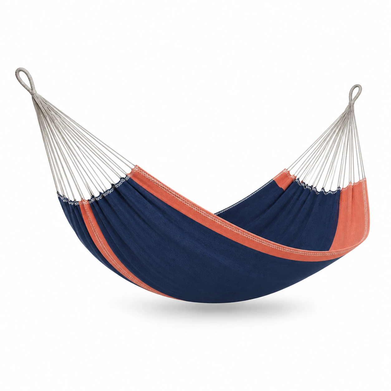 Hängematte Baumwolle Blau/Orange-furnovria