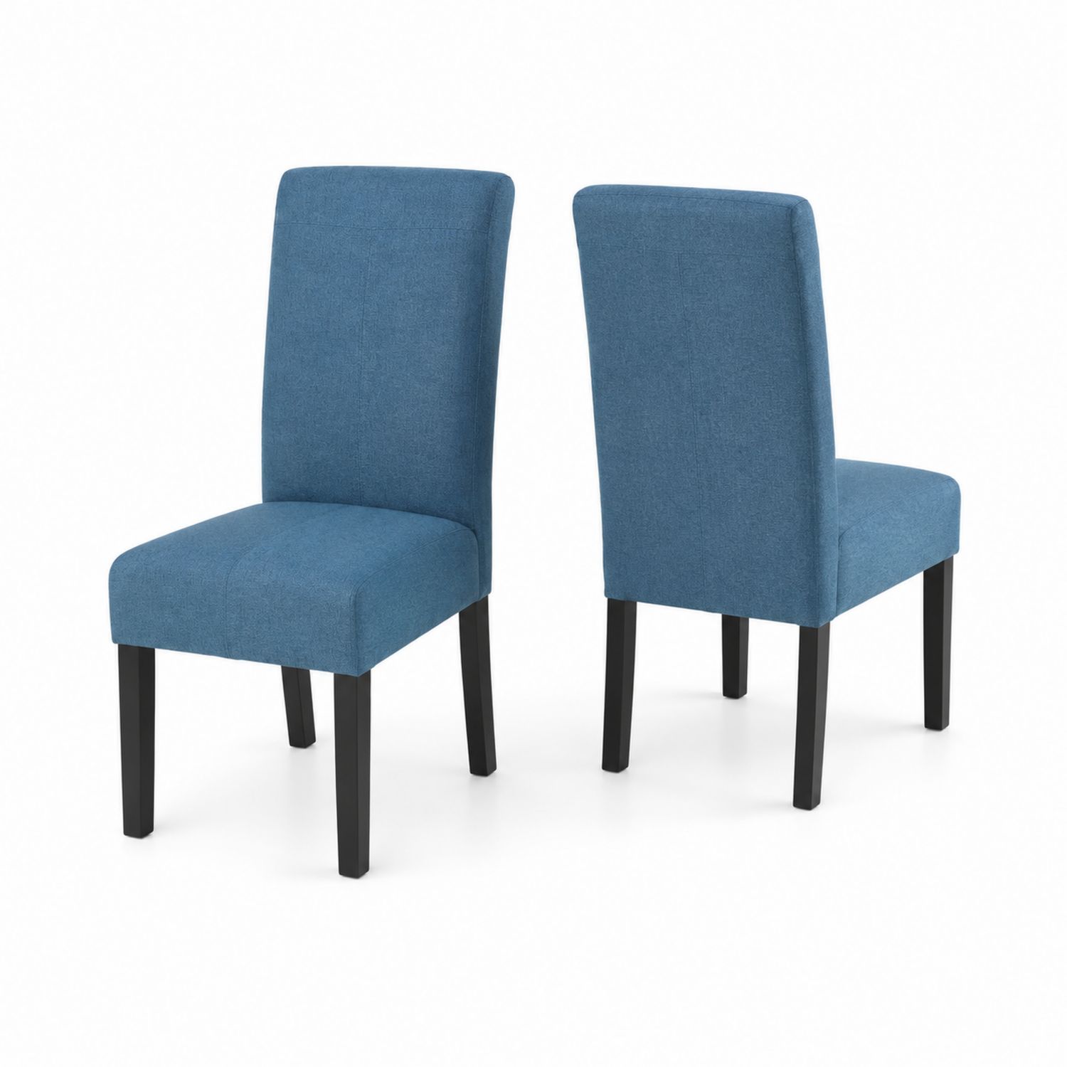 Esszimmerstuhl Set, Stoff, Blau, 45 cm x 55 cm x 90 cm-nortrivoqelz