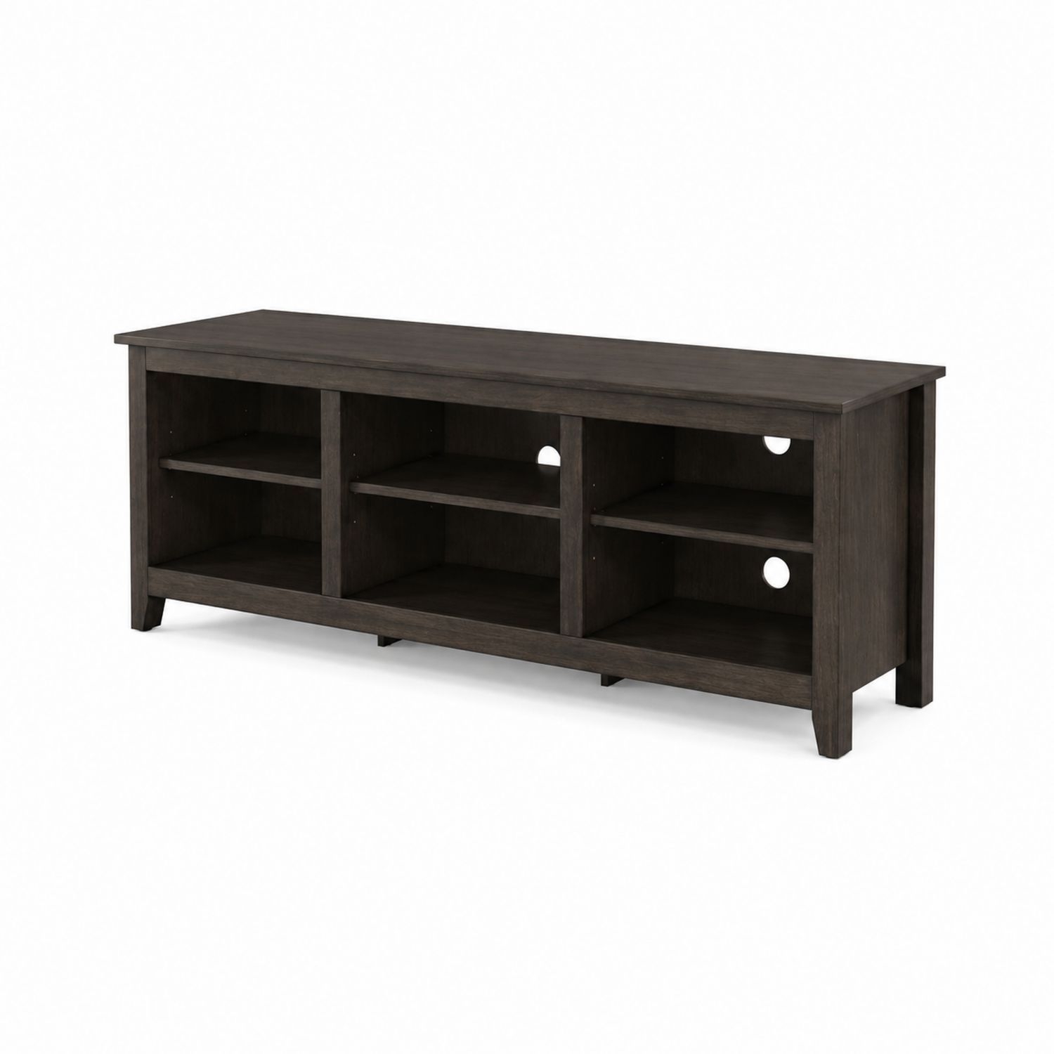 TV-Schrank aus Holzwerkstoff in Dunkelgrau 150x50x60cm-nortrivoqelz