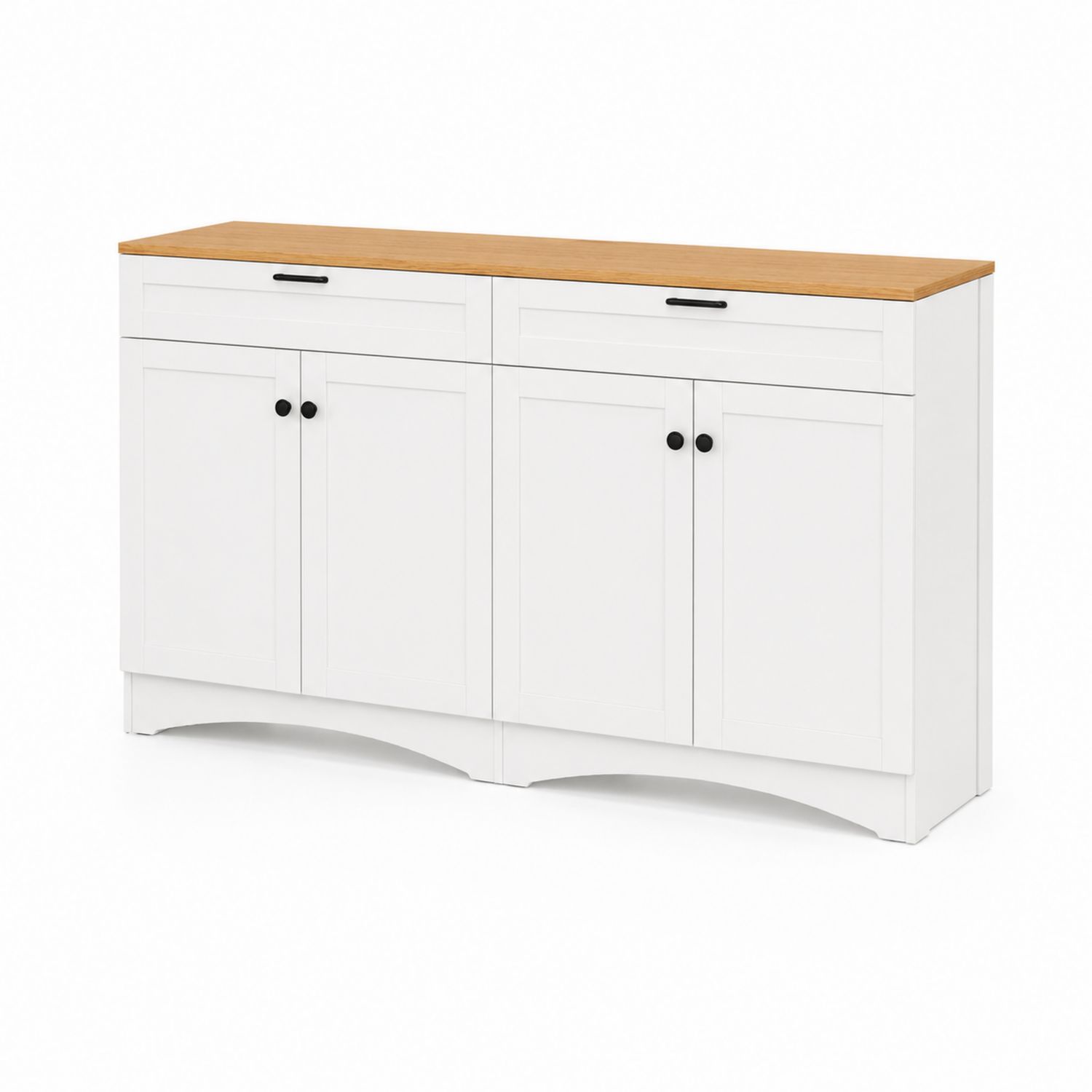 Sideboard Holz MDF Weiß 120x40x85 cm-nortrivoqelz