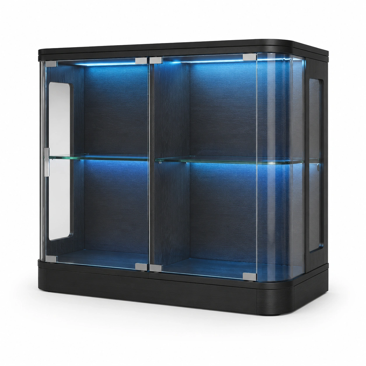 Vitrina moderna con iluminacion LED-LumveraHome