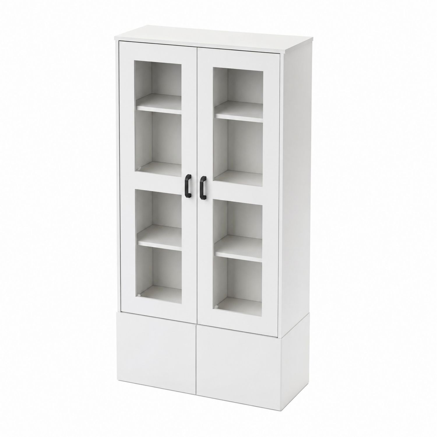 Weiße Vitrine mit Sicherheitsglas 180x70x30 cm